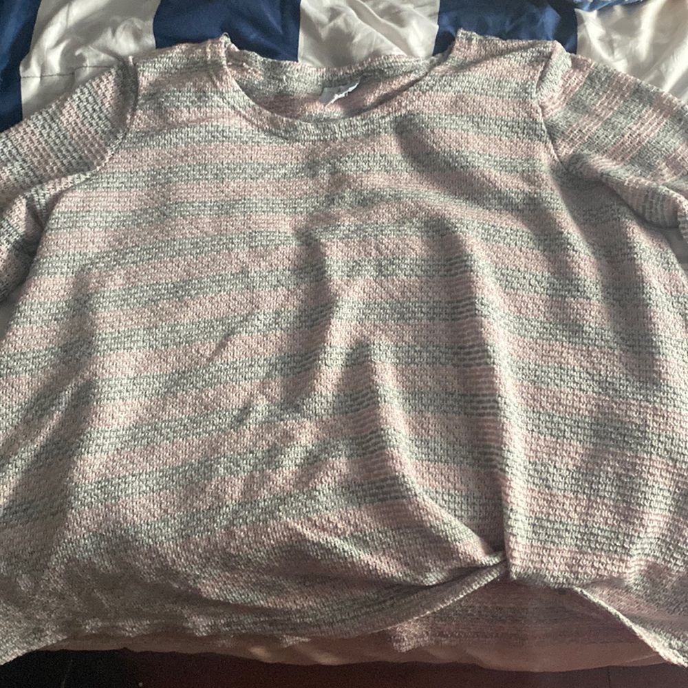 Sunday sweat shirt grey and light pink